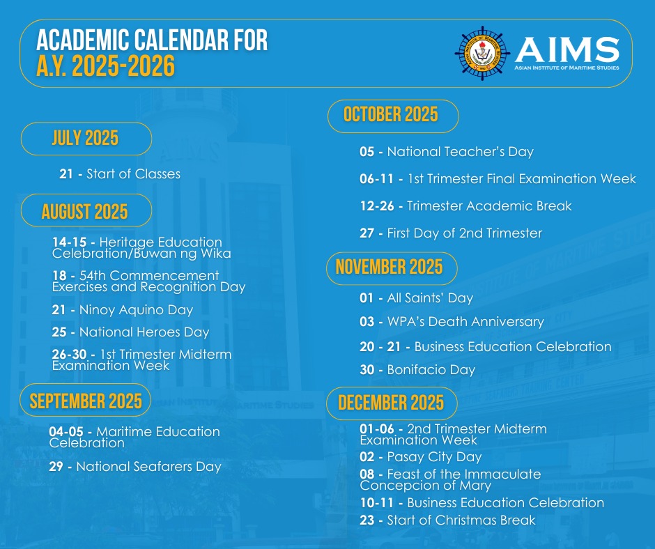 Calendar and Term Dates